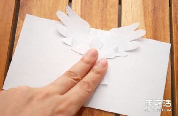 How to make greeting cards from A4 paper and make creative three-dimensional angel greeting cards by hand