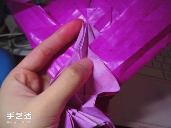 Die Lianhua Love Origami Illustration of Creative Love Origami Step by Step