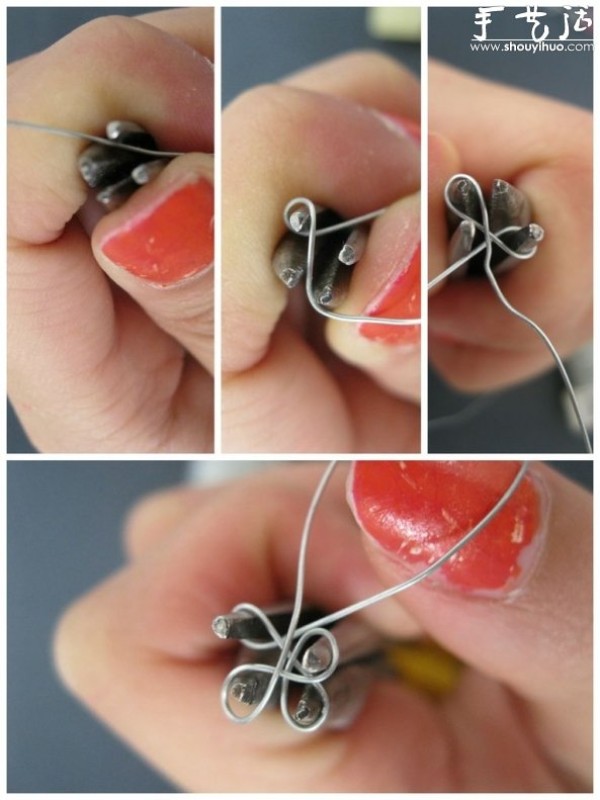 Tutorial of DIY small flower ring with wire