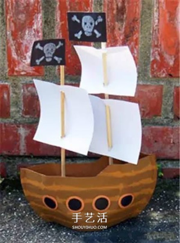 Tutorial for kindergarten to make a boat from paper plates. Cute sailboat model! 