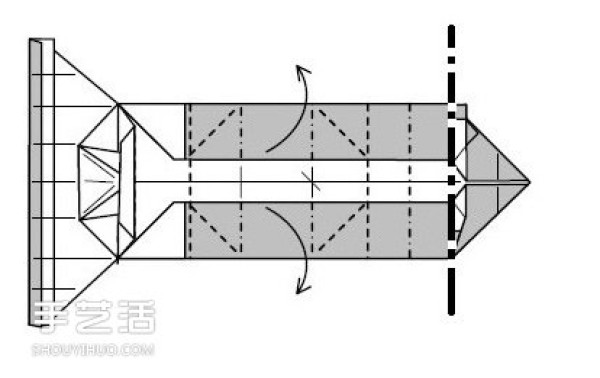 Paper money origami camera illustration with detailed explanation of folding method of dollar bill folding camera