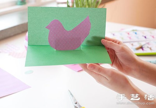 Simple and interesting handmade three-dimensional greeting cardsCraftsmanship