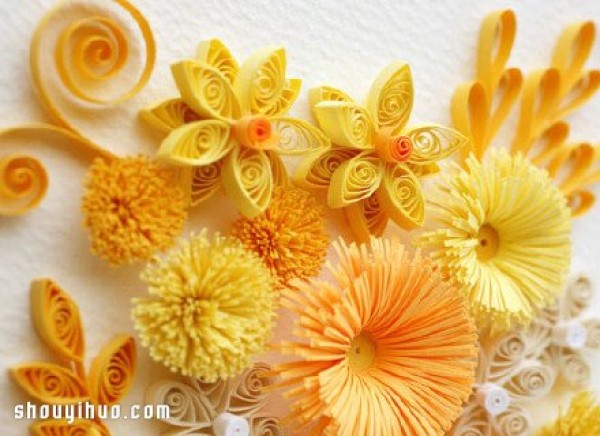 Appreciation of paper-quilling works of handmade artist Kogami Yoko