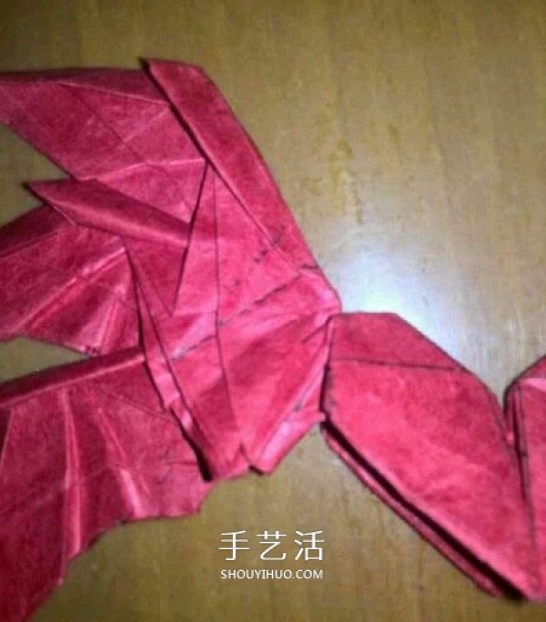 How to fold the six-winged seraphs heart origami with six-winged heart and illustration