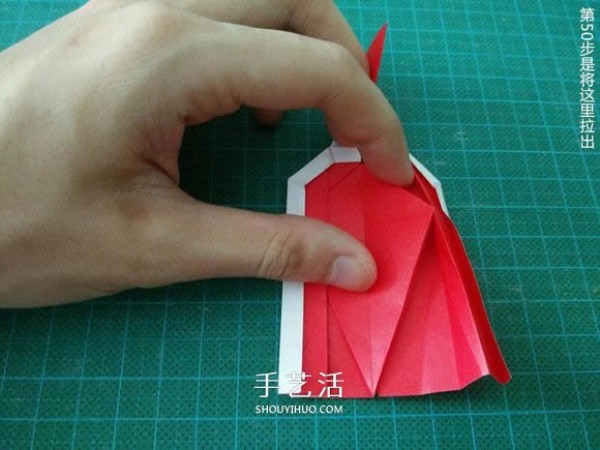 Illustrated tutorial on how to fold the Christmas crane How to fold the Christmas crane