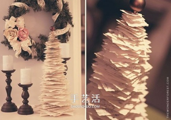 10 Beautiful Handmade Christmas Tree Pictures Made of Paper