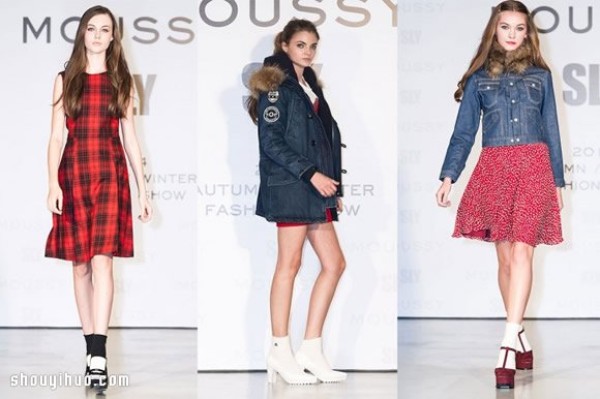 MOUSSY & SLYs autumn and winter womens clothing creates a British retro style