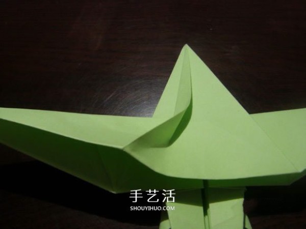 Handmade Crane Dance Origami Illustrated Tutorial: The folding process of three-dimensional paper cranes