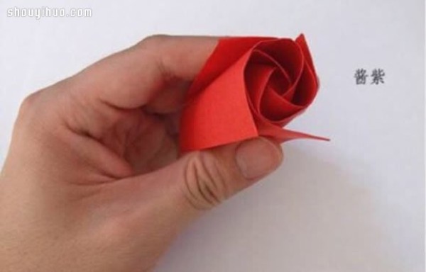 A simple way to fold a rose, origami roses with illustrations