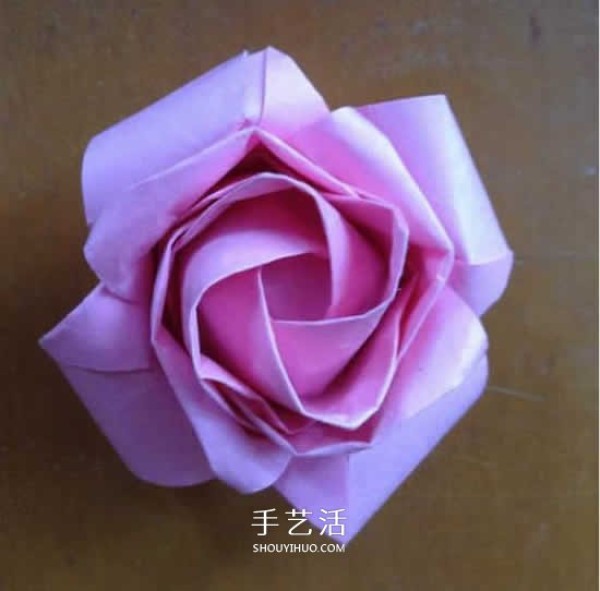 The original folding method of Weiwei Rose, detailed origami rose process steps