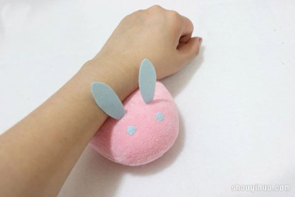 Cute Pink Fabric Rabbit Non-woven Fabric Handmade Illustrated Tutorial