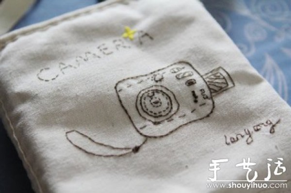 Tutorial on non-woven handmade DIY personalized camera bag