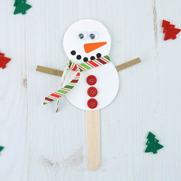 Tutorial on how to make simple handmade Christmas puppets in kindergarten