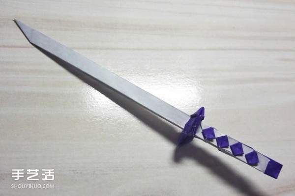 How to Origami Katana Illustrated Tutorial Paper Katana Folding Steps