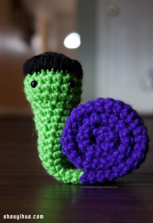 Avengers version of the crochet snail to identify who is who~