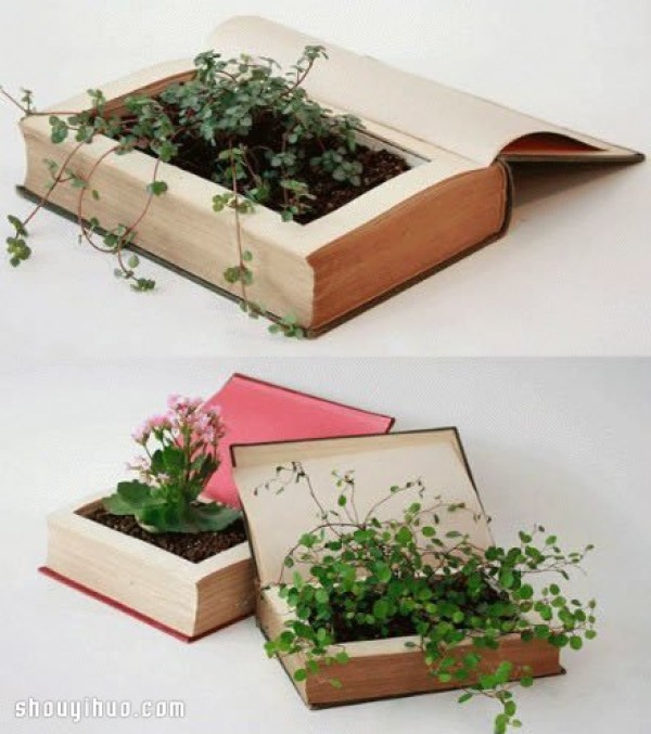 Waste old books are transformed and reused to make handmade DIY creative ideas