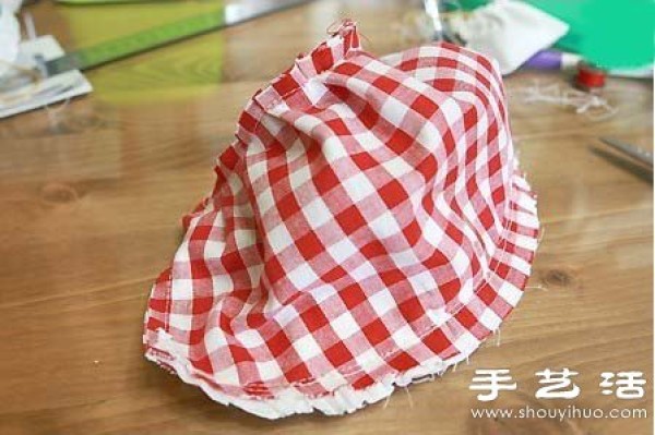 Non-woven fabric tutorial: Fabric handmade baby hat