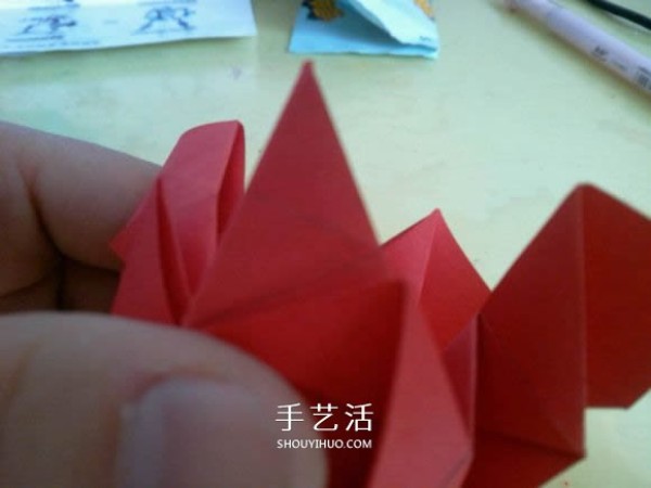 How to fold LS roses with illustrations and how to fold LS roses by hand step by step