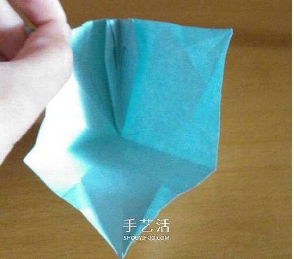 How to fold beautiful paper flowers, origami eight-pointed star flower with illustrations