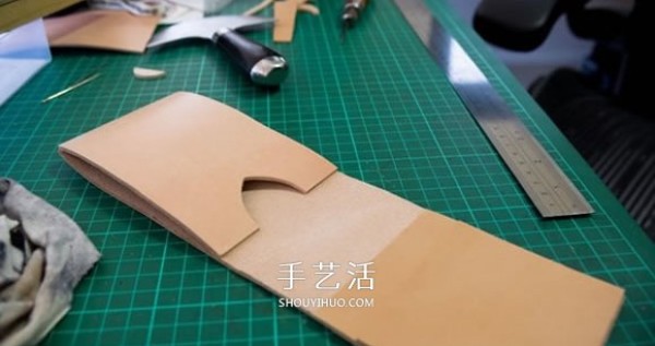 DIY homemade leather card holder mobile phone case with card holder function tutorial