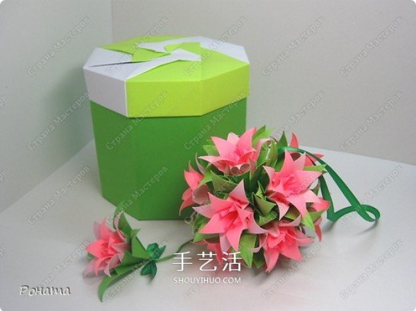 How to fold an octagonal box for Valentines Day, origami a beautiful Valentines Day gift box