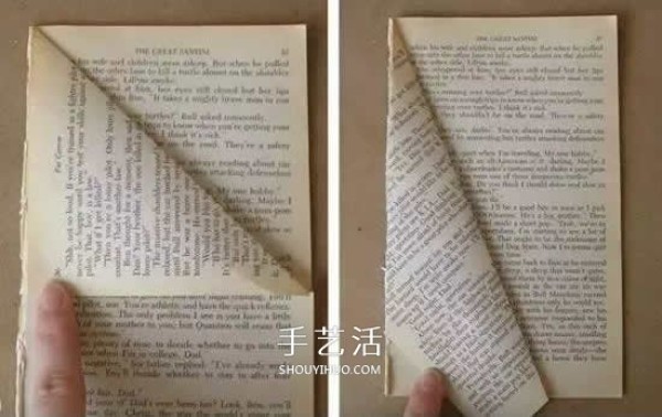 How to make a Christmas tree from waste books by simply folding it