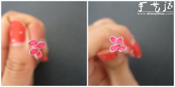 Tutorial of DIY small flower ring with wire