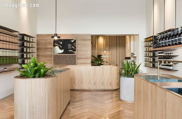 Australian skin care brand Aēsop natural and pure store decoration design