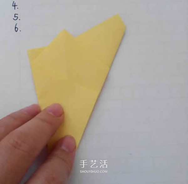 Five-petal Sato Rose Folding Illustration How to Fold Sato Rose Step by Step