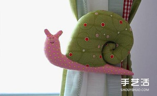 Non-woven snail DIY tutorial, fabric snail toy hand-making illustrations