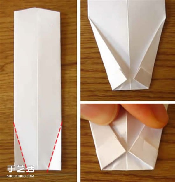 Illustrated tutorial for U.S. dollar origami short-sleeved T-shirt comes with a cute little tie