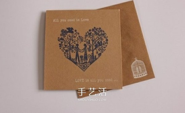 The folding method of kraft paper invitation letters can also be used as envelopes