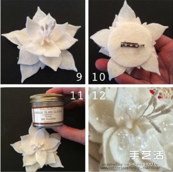 How to make handmade fabric lotus flowers can be used as corsages, hairbands and hair accessories