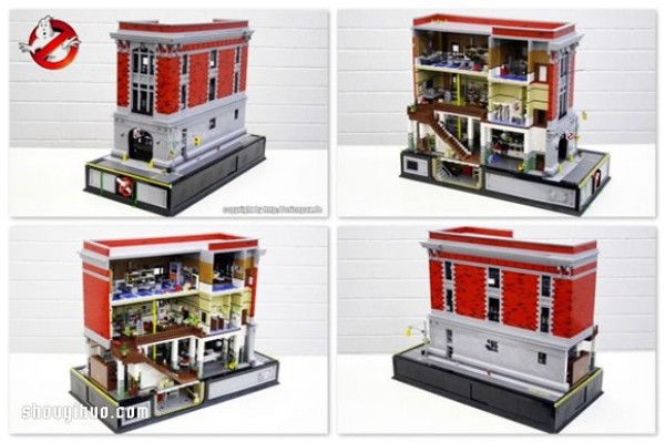 Lego Gundam builds a super-realistic "Ghostbusters" headquarters model