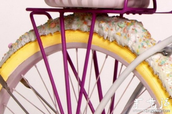 Candy and cake DIY bicycle