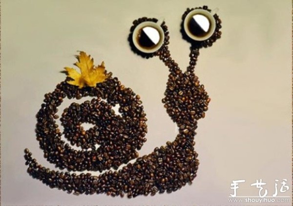 Interesting animals from creative DIY of coffee beans