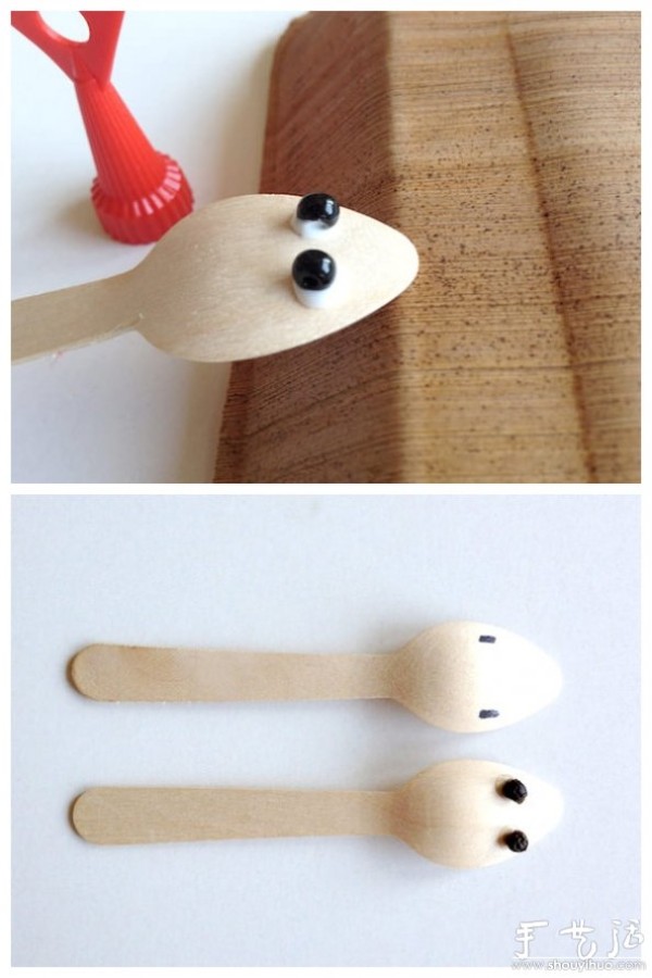 Disposable spoon waste is used to make DIY insect toys