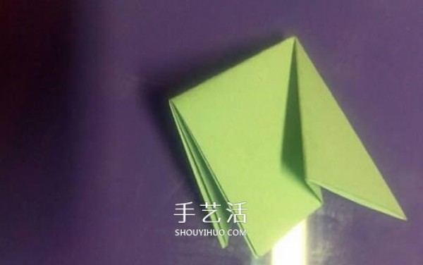 Five-piece paper origami flower tutorial, how to fold a combined five-petal flower with illustrations