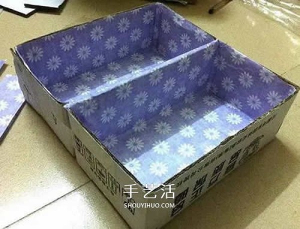 How to make a homemade underwear storage box, a simple DIY shoe box recycling method