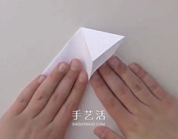 Flat rose folding diagram and combined flat rose origami tutorial