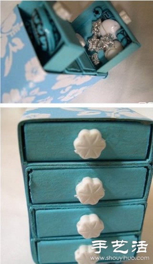 Matchbox waste is used to make handmade jewelry boxes