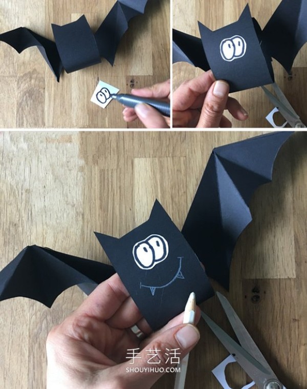 A tutorial on how to make a simple and cute bat garland