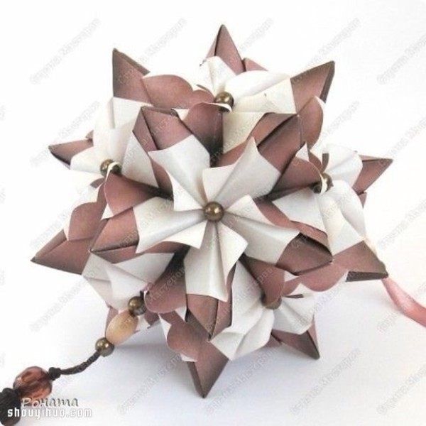 Appreciation of the beautiful handmade origami flower balls (2)