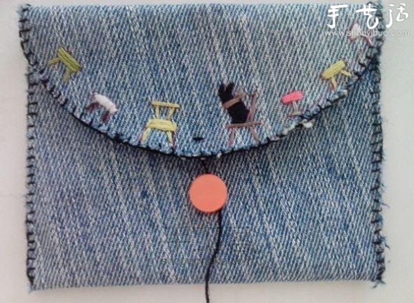 Tutorial on making denim bags using denim DIY