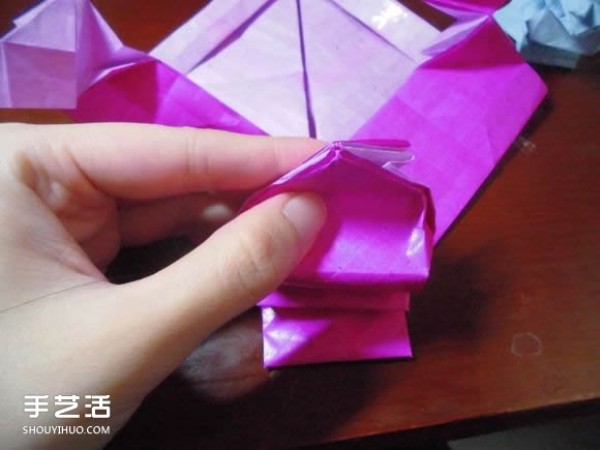 Die Lianhua Love Origami Illustration of Creative Love Origami Step by Step