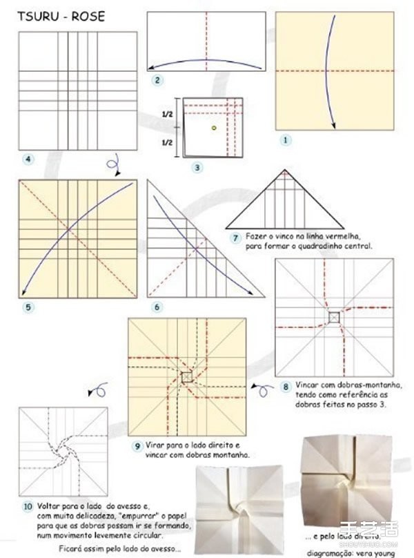 Tutorial on origami roses and paper cranes