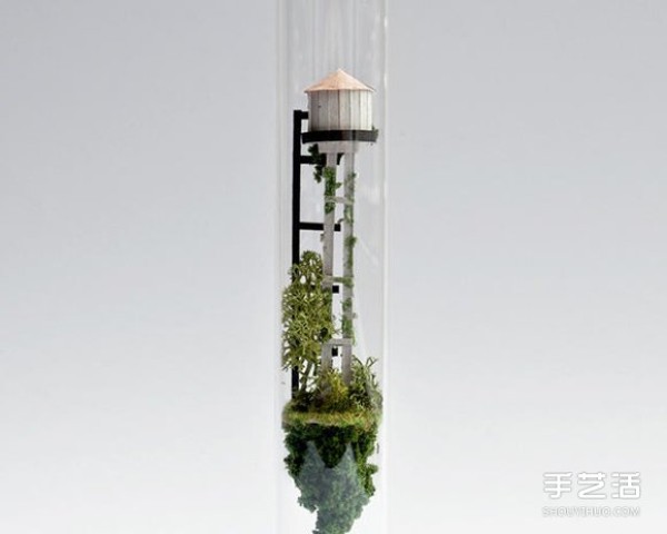 Cardboard and branches turn waste into treasure, the world in DIY glass test tubes