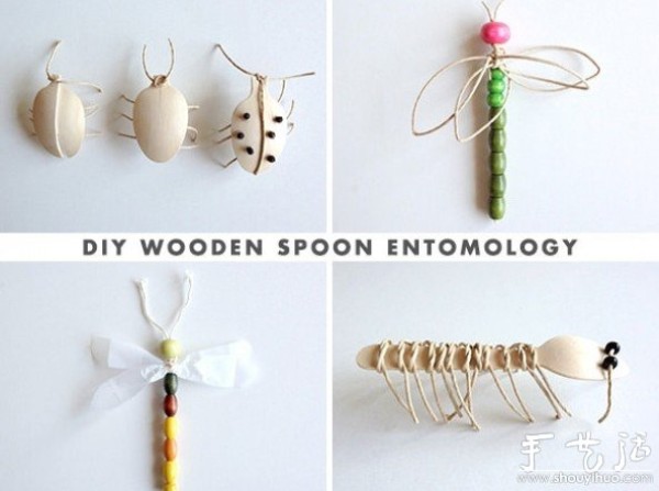 Disposable spoon waste is used to make DIY insect toys