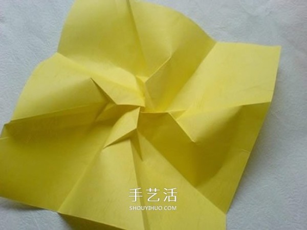 Detailed PT rose folding diagram and handmade PT rose origami tutorial