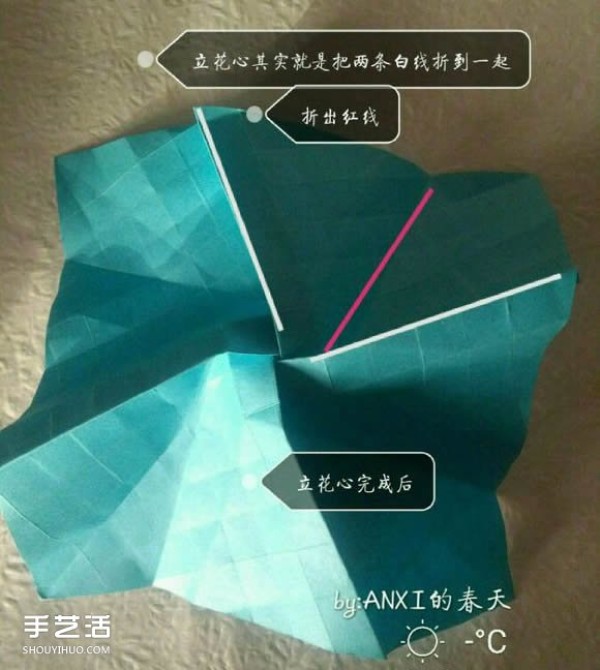 New Kawasaki Rose Folding Method Illustrated Handmade Origami New Kawasaki Rose Steps